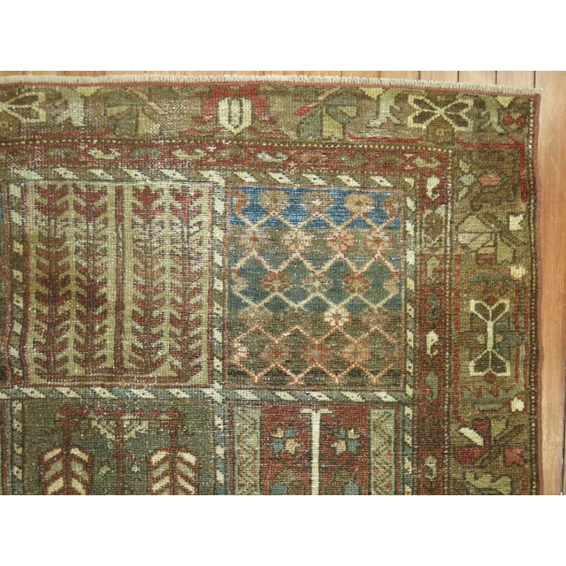 Antique Zabihi Collection Persian Garden Design Bakhtiari Rug - 4'1" x 6'4" For Sale - Image 4 of 6
