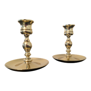 Pair of Baldwin Brass 4" Candlesticks