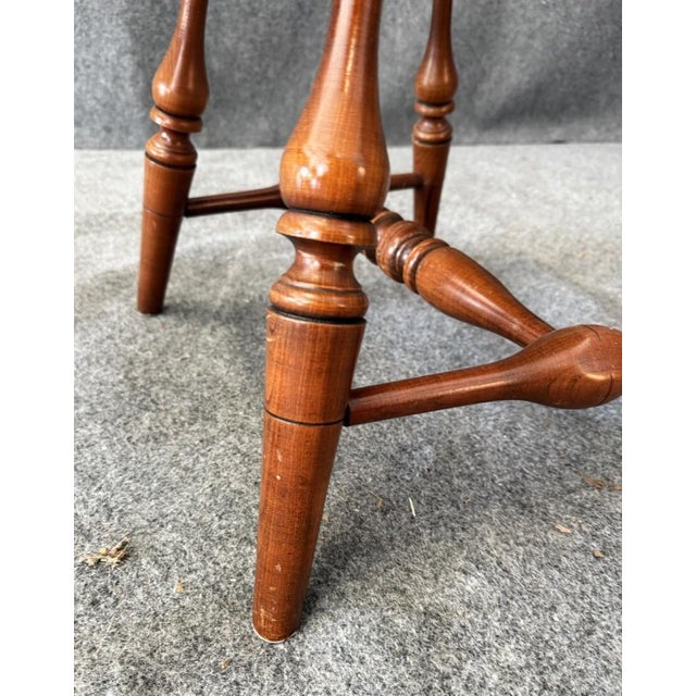 Late 20th Century Set of 6 Frederick Duckloe & Bros. Colonial Reproductions Collection Spindle Back Dining Chairs For Sale - Image 13 of 13