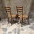 Mid-Century Modern Vintage Italian Mid-Century Modern Ladder-Back Side Chairs in the Style of Gio Ponti For Sale - Image 3 of 10