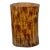 Vintage Boho Organic Natural Mango Wood Pillar Vase For Sale