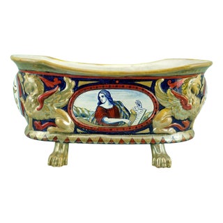 19th Century Lustre Majolica Ceramic Vase from Paolo Rubboli, Gualdo Tadino, Italy For Sale