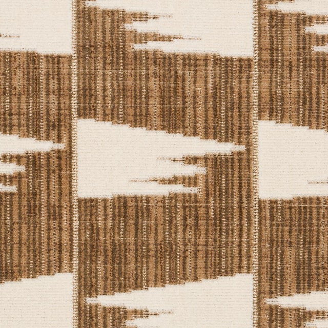 Modern Sample - Schumacher X David Kaihoi Tutsi Fabric in Neutral For Sale - Image 3 of 4