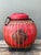 Chinoiserie Vintage Asian Rattan Wrapped Lidded Basket For Sale - Image 3 of 12