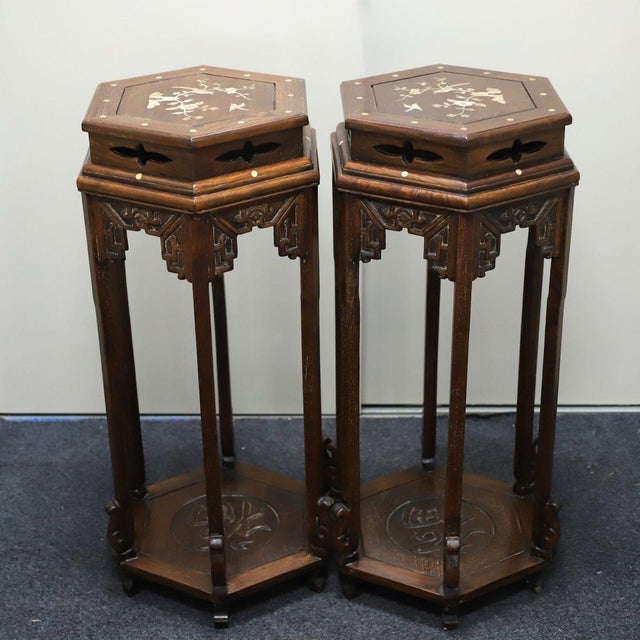 Dimensions (Each): Length 34cm (13.39") x Width 34cm (13.39") x Height 89cm (35.04") Material: Solid Hardwood (Huali /...