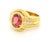 The Judith Ripka Diamond Pink Tourmaline 18k Yellow Gold Ring in size 6 is a stunning piece of vintage and antique...