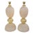 Murano Pink and Gold Glass Lamps - a Pair For Sale