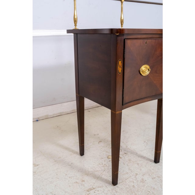 Statton Cherry Sideboard W. Inlay Work & Gallery For Sale - Image 13 of 18