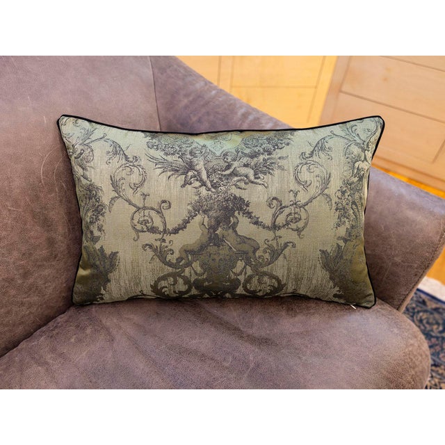 Not Yet Made - Made To Order Baroque Jacquard Lumbar Cushion Cover For Sale - Image 5 of 7