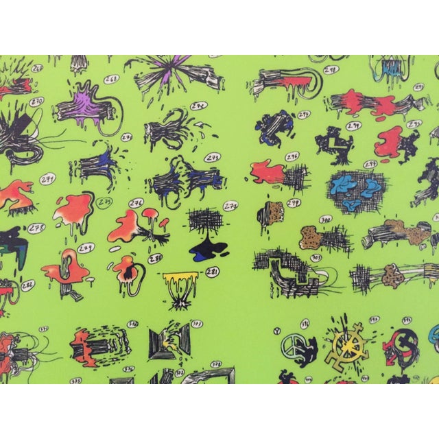 Fabian Marcaccio, Argentine Italian Contemporary Ink jet print mounted on polystyrene, 1989-1999 For Sale - Image 4 of 6