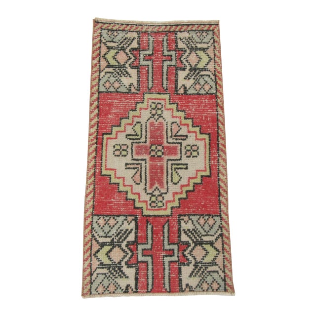 Vintage Mini Rug For Sale