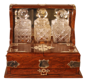 Oak Tantalus Whiskey Cellar, Set of 3