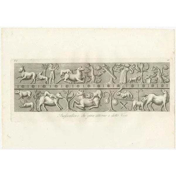 Carlo Antonini, Vases and Tazzas, 1821, Paper, Set of 6 For Sale - Image 6 of 8