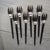 Silver Vintage Stanley Roberts Las Brisas Contempra Collection Stainless Flatware Set Black no.380- 50 Pieces For Sale - Image 8 of 12