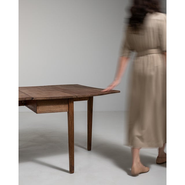 Swedish Slagbord Drop-Leaf Table, Antique, Sweden, 19th Century For Sale - Image 15 of 18