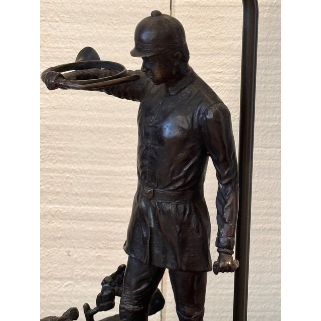 Figurative 1950s Bronze Fox Hunting Lamp For Sale - Image 3 of 9
