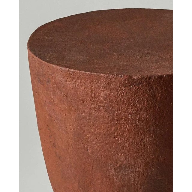 Sculpture Materials Djembe Side Table by Perler For Sale - Image 7 of 11