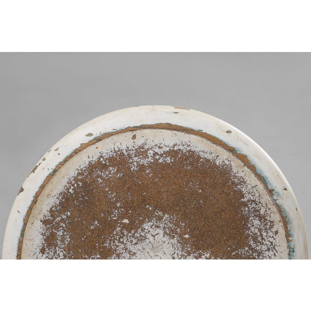 1930s Rustic White Stool, Belgium, 1930s For Sale - Image 5 of 11