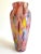 Vintage 1980's Post Modern Abstract Hand Blown Studio Art Glass Multicolor Tall Flower Vase For Sale - Image 12 of 13