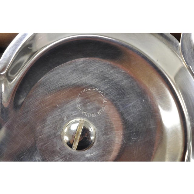 Vintage Sheffield Silver Plated Clam Shell Shrimp Cocktail Serving Platter Tray For Sale - Image 11 of 12