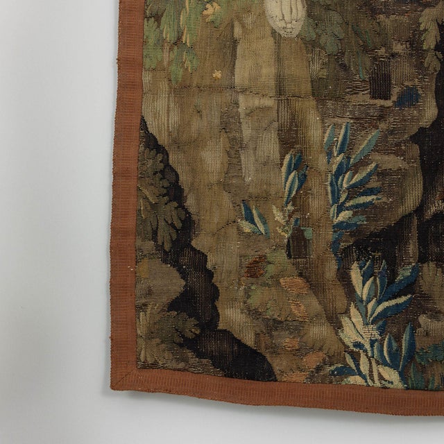 17th Century French Aubusson Tapestry Fragment For Sale - Image 9 of 12