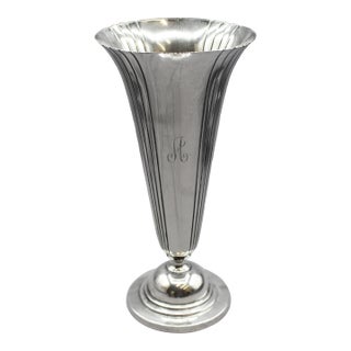 Art Deco Period Sterling Silver Rose Vase by the Watson Company For Sale