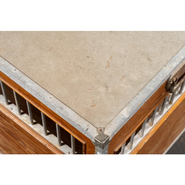 Brown Vintage Wooden Nyc Dog Pound Kennel by Kroyer Crates For Sale - Image 8 of 9