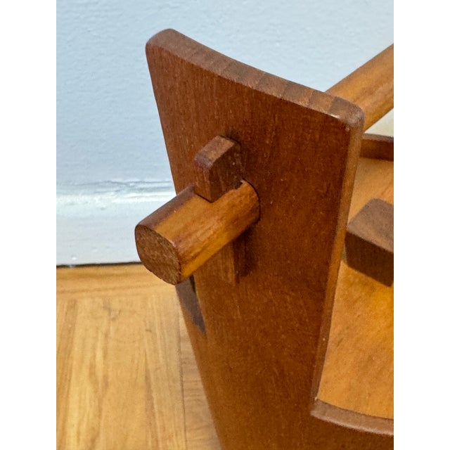 Wood 1960s Italian Modern Teak Ice Bucket by Anri Form, Genuine Buruma Teak, Italy For Sale - Image 7 of 10