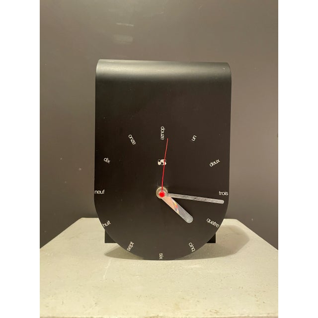 Vintage Table Clock, 1980 For Sale - Image 6 of 8