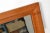Brown 1970 Early American Maple Wood Rectangle Wall Mirror Moosehead For Sale - Image 8 of 12