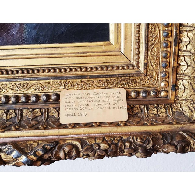 Shepherd Boy Painting in Original Gilt Frame For Sale - Image 4 of 7