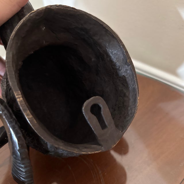 Vintage Bronze Ram Sculptures ~ a Pair For Sale In Atlanta - Image 6 of 9