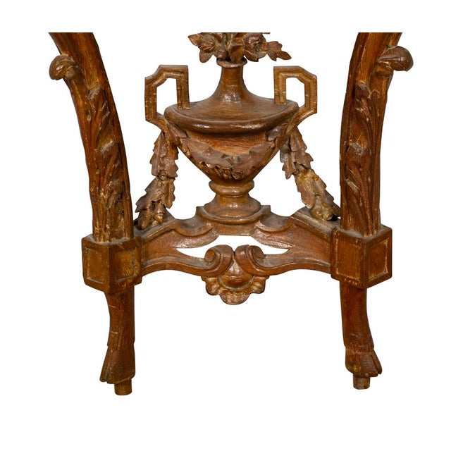 Louis XVI Waxed Oak Console Table For Sale - Image 9 of 13