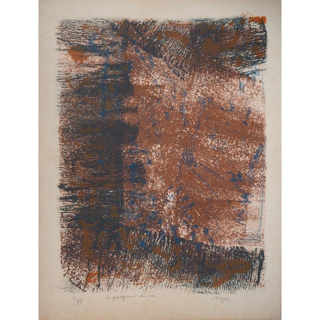 Camille Bryen, Chinese Umbrella, 1973, Original Lithograph For Sale - Image 10 of 10