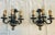 Brass 1960s 3-Light French Boudoir Sconces - a Pair For Sale - Image 8 of 9