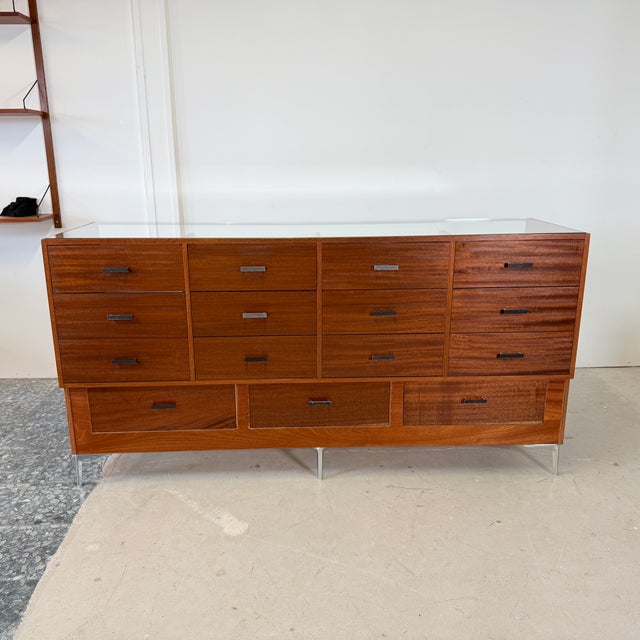 Mid-Century German Display Counter and Showcase in Mahogany and Chrome, 1960s For Sale - Image 10 of 16
