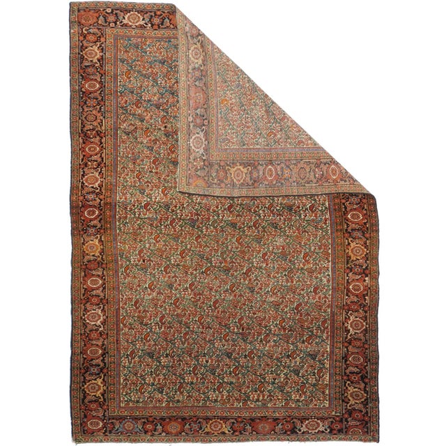 Antique Malayer Rug 4'4'' x 6'2'' For Sale - Image 4 of 11
