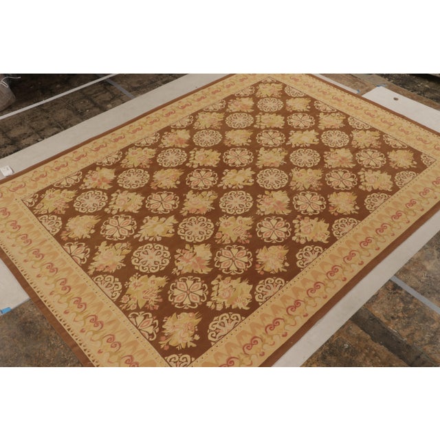 This 9x12 kilim rug from our European selections marks a contemporary take on 18th century Aubusson tapestry flatweaves....