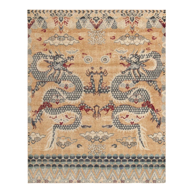Rug & Kilim’s Oversized Double Dragon Rug, 12x18 For Sale