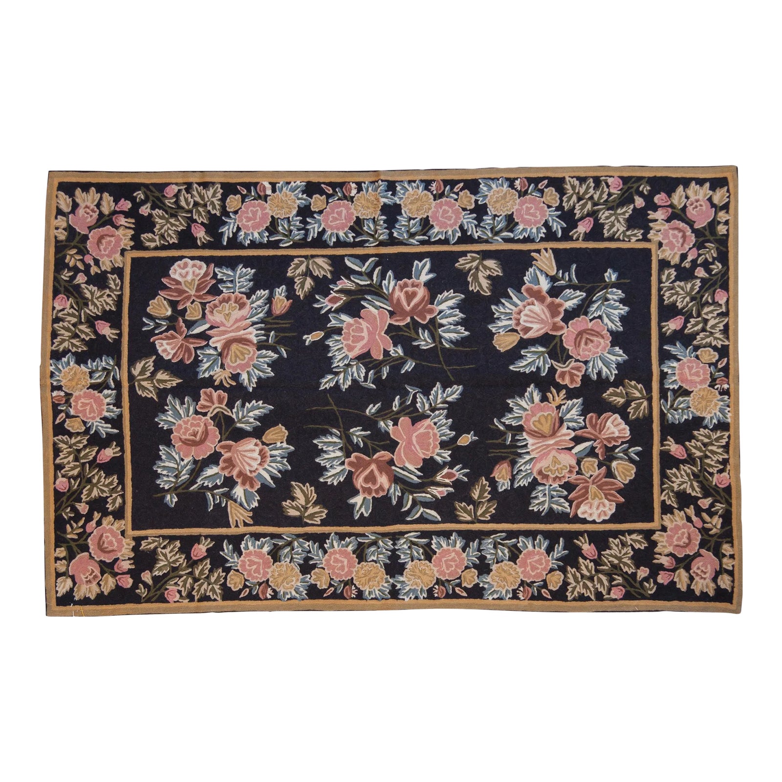Vintage Chainstitch Rug - 3'11
