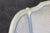 French Louis XVI Style Creme & Blue Accent Paint Decorated Chaise Lounge For Sale - Image 14 of 14