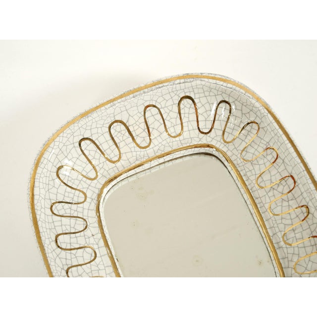 Art Deco Ceramic Mirror by Gmundner Keramik, Austria, 1920s For Sale - Image 10 of 14