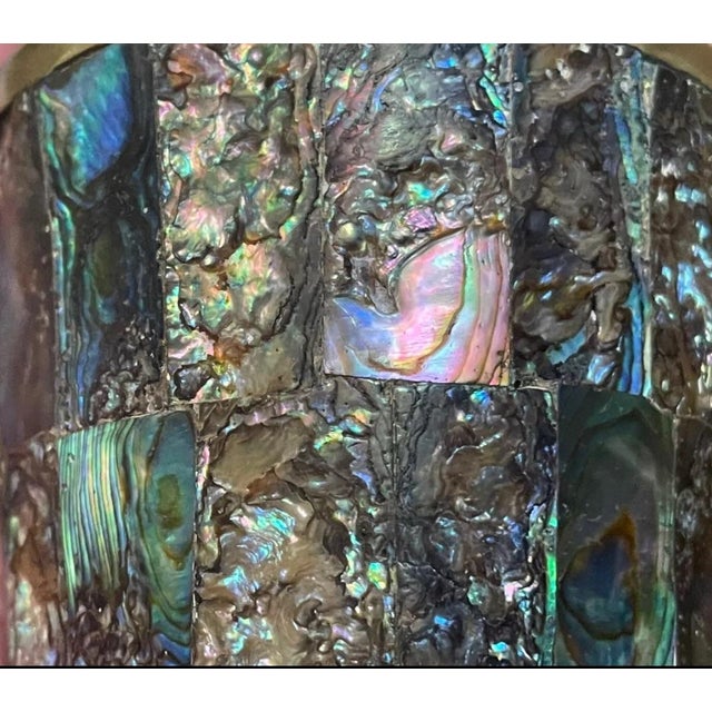 Mexican Silver Taxco Abalone Paneled 975 Silver Cup, Mexico, Silversmith Marked Joco For Sale - Image 3 of 8