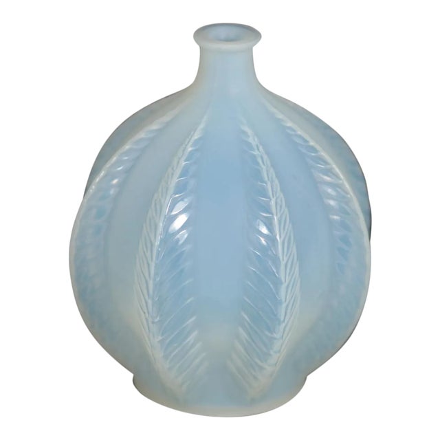 1920s Rene Lalique Opalescent Glass 'Malines' Vase For Sale