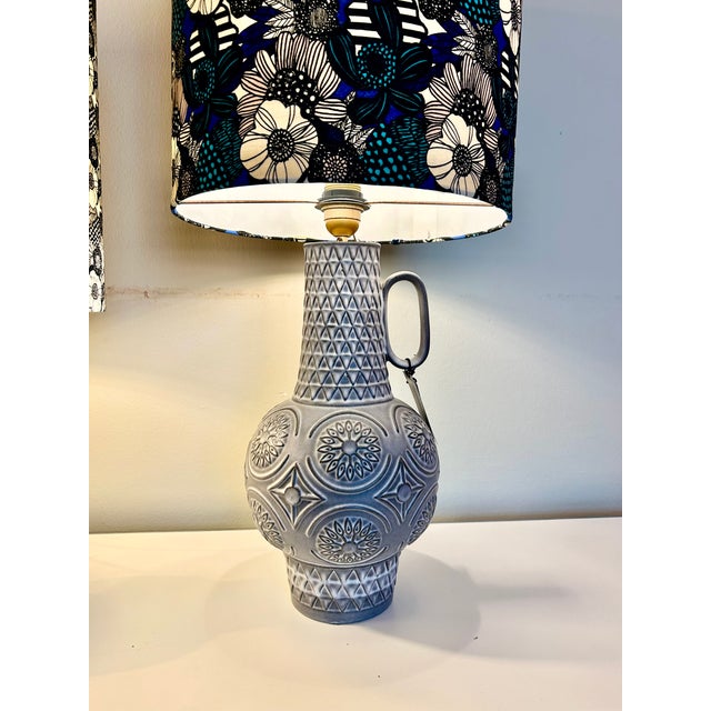 Brutalist Pottery Vase Lamps by Bodo Mans for Bay Keramik, West Germany, 1960s, Set of 2 For Sale - Image 9 of 18
