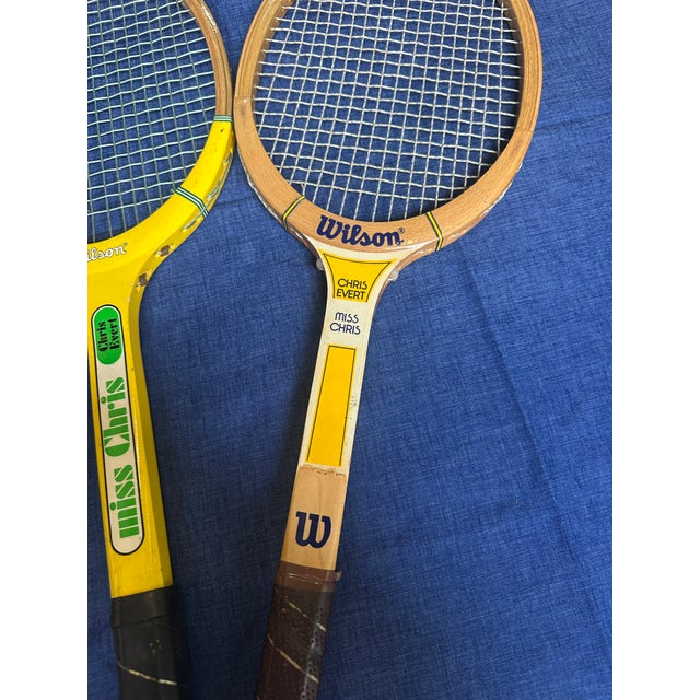 Trio of Vintage Chris Evert Wilson "Miss Chris" Tennis Rackets For Sale - Image 4 of 5