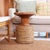 Wood Hara Round Oak Wood Side Table For Sale - Image 7 of 10