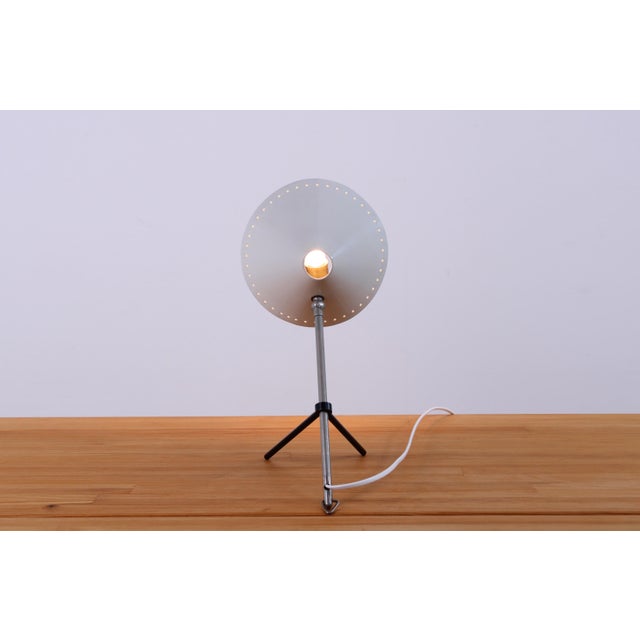 1950s Pinocchio Grey Tripod Table Light by H. Th. J. A. Busquet for Hala, 1950s For Sale - Image 5 of 17