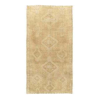 Vintage Oushak Gallery Rug, 4ft 10in X 11ft 9in For Sale