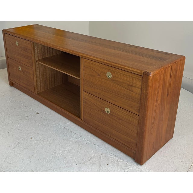 1970s Teak Credenza by D-Scan For Sale - Image 9 of 11